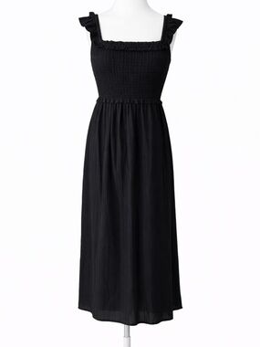 button front sleeveless midi dress Denim Collared Sleeveless Button Down Self Sash Tie Midi Dress *FINAL SALE*
